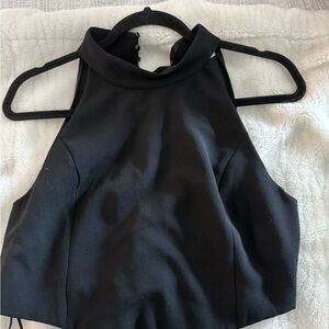 Zara Black Crop Top